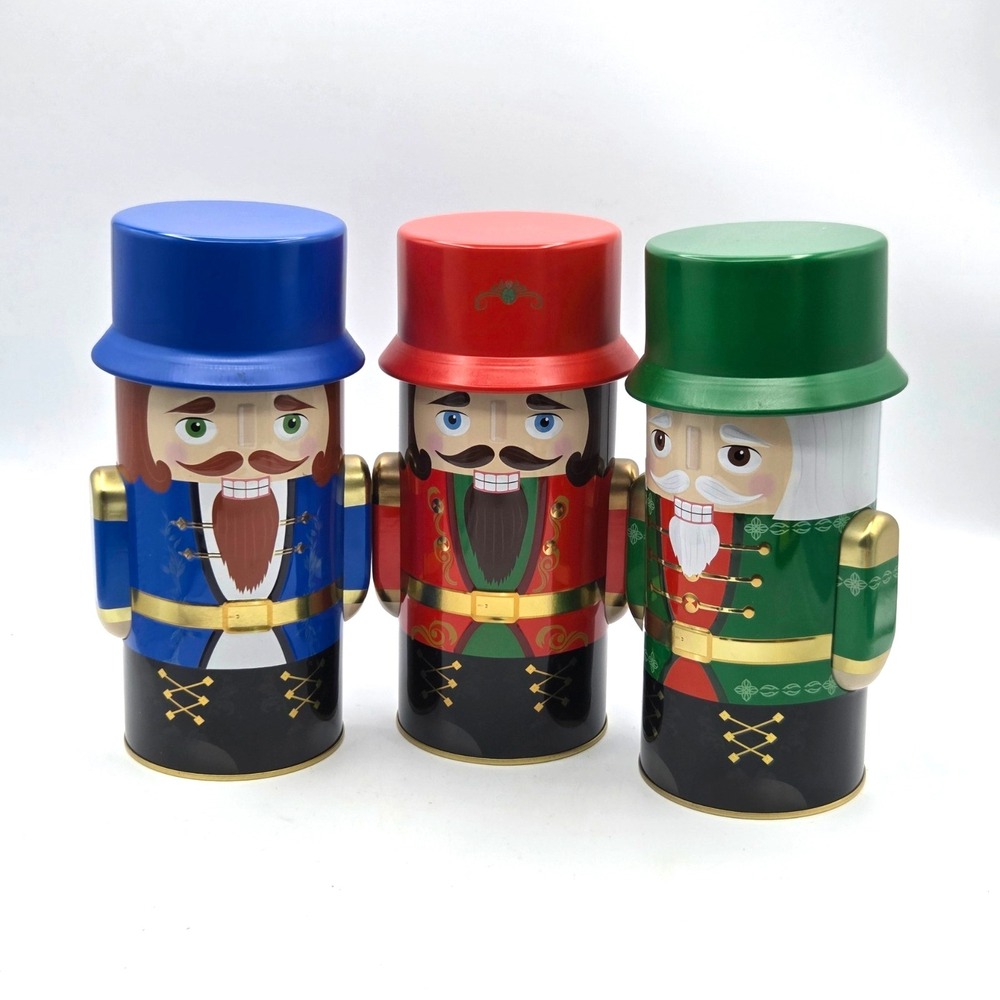 Vintage Nutcracker Tin Soldier Set of 3 Christmas Decor